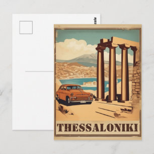 Cartão Postal Cidade de Salónica, souvenir de vocação Grécia