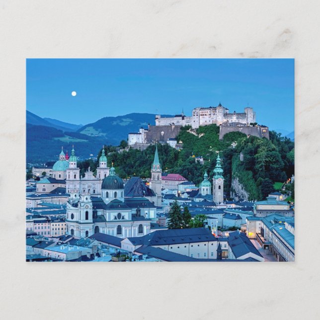 Cartão Postal Cidade de Salzburg, Áustria (Frente)