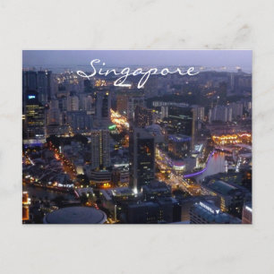 Cartão Postal cidade de singapura