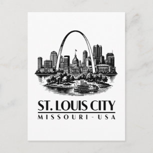 Cartão Postal Cidade de St. Louis Missouri EUA