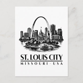 Cartão Postal Cidade de St. Louis Missouri EUA