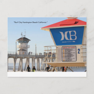 Cartão Postal Cidade de Surf Huntington Beach Califórnia