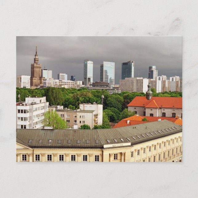 Cartão Postal Cidade de Varsóvia (Frente)