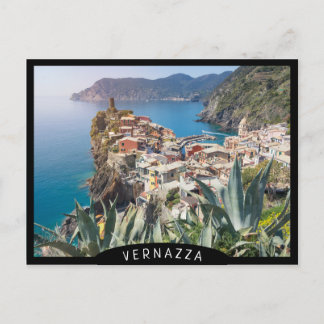 Cartão Postal Cidade de Vernazza no Cinque Terre