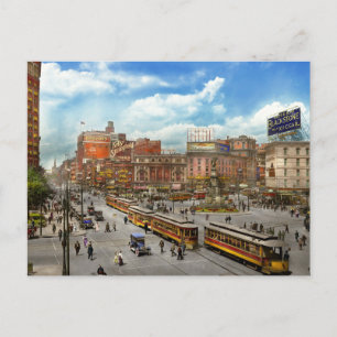 Cartão Postal Cidade - Detroit MI - Motor City 1917