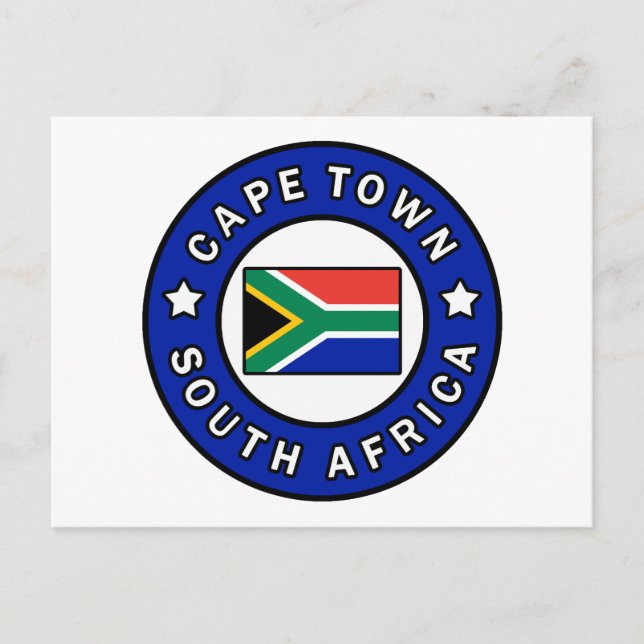 Cartão Postal Cidade do Cabo África do Sul (Frente)