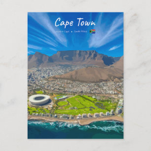 Cartão Postal Cidade do Cabo, África do Sul - Vista da Montanha