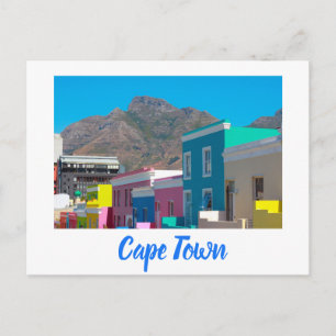 Cartão Postal Cidade do Cabo Bo-Kaap Cityscape África do Sul