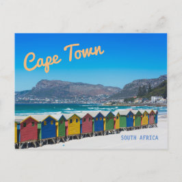 Cartão Postal Cidade do Cabo - Cabanas de praia Brilhantes em Mu