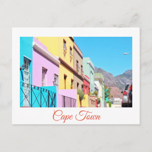 Cartão Postal Cidade do Cabo: Casas Coloridas Bo Kaap Street