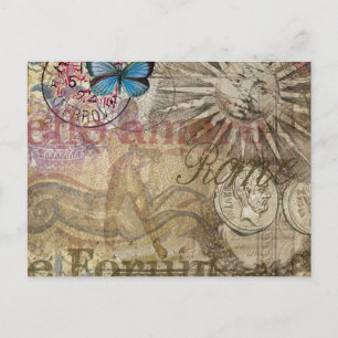 Cartão Postal Cidade do Feriado em Roma, Itália, Viagem