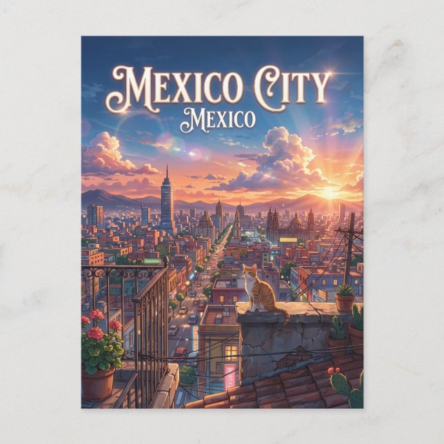 Cartão Postal Cidade do México (Frente)