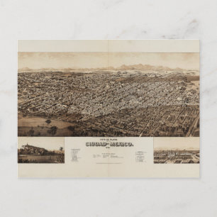 Cartão Postal Cidade do México, México (1890)