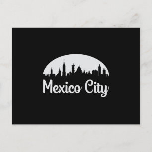 Cartão Postal Cidade do México Paisagem Urbana Silhueta da Cidad