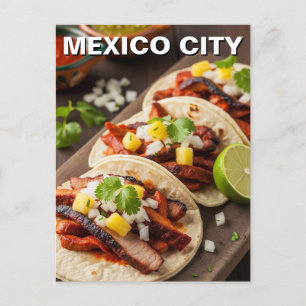 Cartão Postal Cidade do México Tacos al pastor