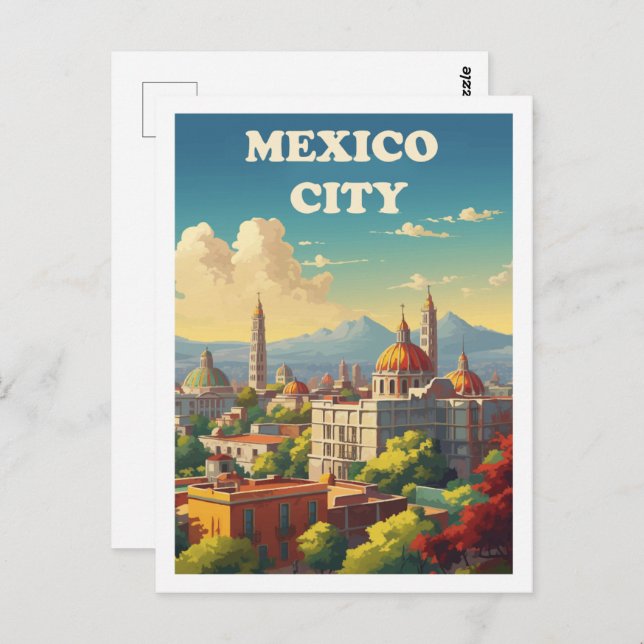 Cartão Postal Cidade do México - Viagem (Frente/Verso)
