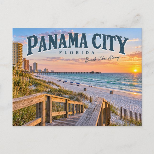 Cartão Postal Cidade do Panamá Flórida (Frente)