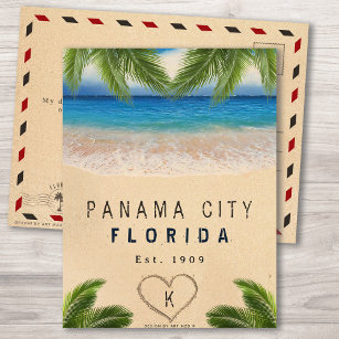 Cartão Postal Cidade do Panamá, Flórida, Folhas Tropicais de Pal