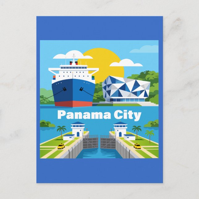Cartão Postal Cidade do Panamá Panamá (Frente)