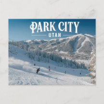 Cidade do Parque Utah Diversão Esquiando Montanhas