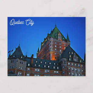Cartão Postal Cidade do Quebec Canadá Chateau Frontenac Foto Via