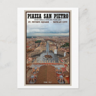 Cartão Postal Cidade do Vaticano - Vista da Praça de São Pedro