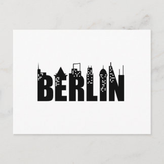 Cartão Postal Cidade dos arranha-céus da skyline de Berlim