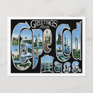 Cartão Postal Cidade dos EUA do Cabo de Massachusetts, Viagem Am