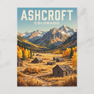 Cartão Postal Cidade Fantasma de Ashcroft Colorado