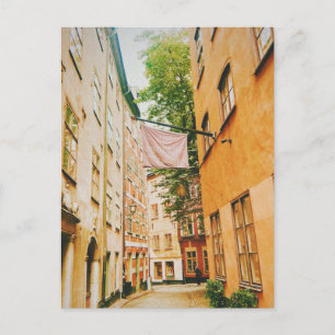 Cartão Postal Cidade histórica antiga, Gamla Stan, Estocolmo, Su