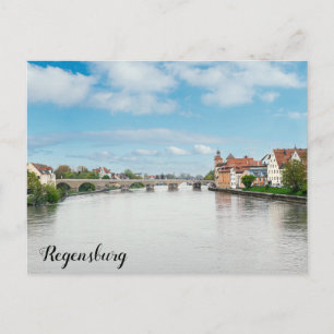 Cartão Postal Cidade histórica de Regensburg, Alemanha