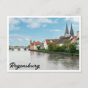 Cartão Postal Cidade histórica de Regensburg, Alemanha