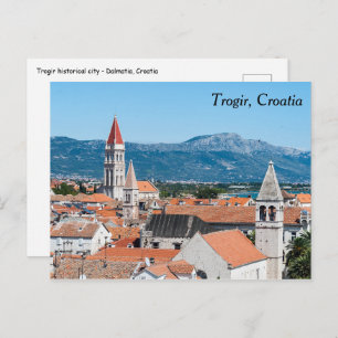 Cartão Postal Cidade histórica de Trogir - Dalmácia, Croácia