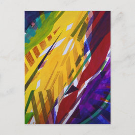Cartão Postal Cidade II - Abstrato Rainbow Streams