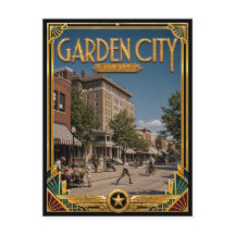 Cidade Jardim Kansas Arte Deco Vintage Idade Doura