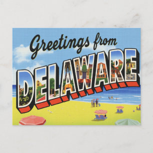 Cartão Postal Cidade Litorânea de Delaware