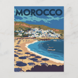 Cartão Postal Cidade Litorânea Marroquina