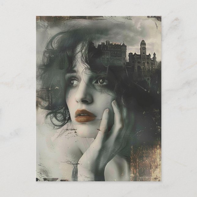 Cartão Postal Cidade na minha Mulher Mente (Frente)