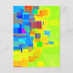Cartão Postal "Cidade no Céu" Arte Geométrica
