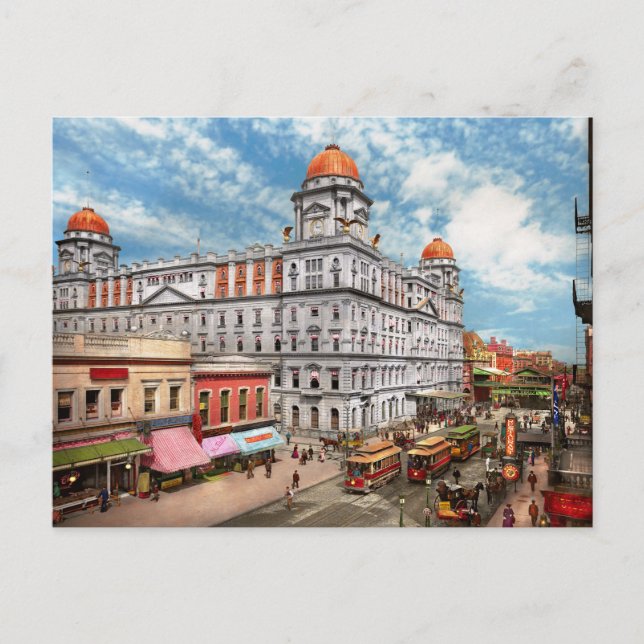 Cartão Postal Cidade - NY - A Grande Central de 1900, de curta d (Frente)
