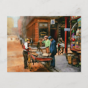 Cartão Postal Cidade - Pequena Itália NY - Homem-Mexilhão 1900