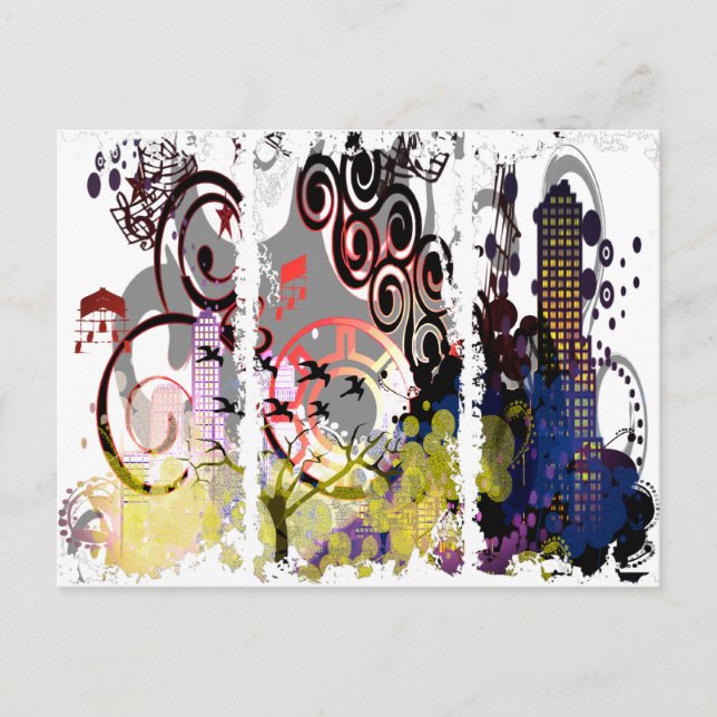 Cartão Postal Cidade Pulverizada (Frente)