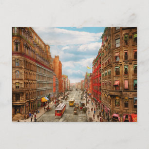 Cartão Postal Cidade - Rochester NY - Centro Rochester 1904