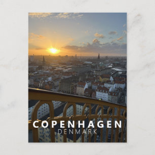 Cartão Postal Cidade Skyline Copenhagen Dinamarca Escandinávia M