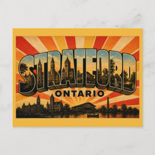 Cartão Postal Cidade teatral de Stratford Ontario