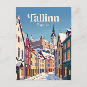 Cartão Postal Cidade Velha de Tallinn Estônia