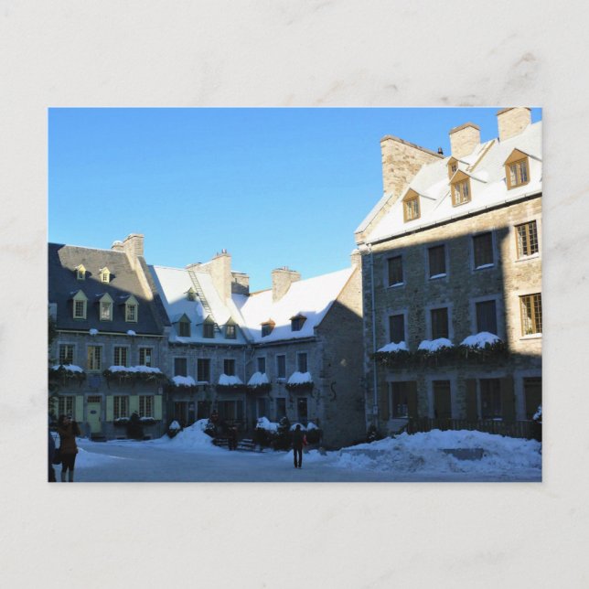 Cartão Postal Cidade Velha do Quebec, Quebec, Canadá (Frente)