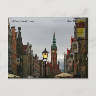 Cartão Postal Cidade Velha, Gdansk Polônia, Foto O...