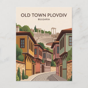 Cartão Postal Cidade Velha Plovdiv Bulgária
