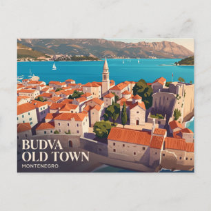 Cartão Postal Cidade Velha, Riviera de Budva Montenegro